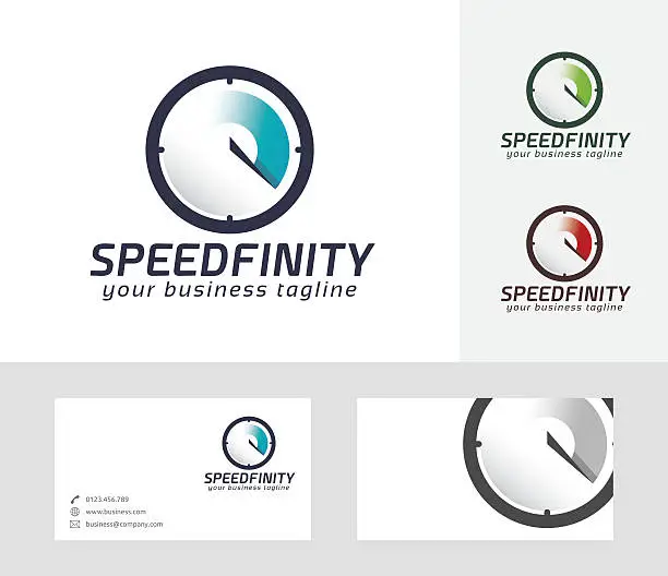 Vector illustration of Speed Infinity vector logo