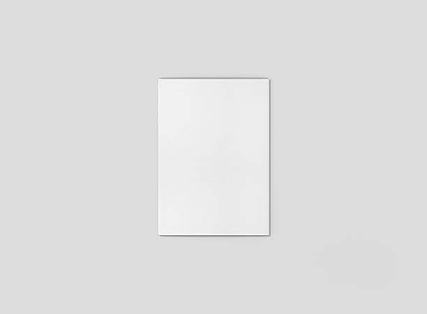 istock Photorealistic A4 Trifold Brochure Mockup on light grey background. 627940998