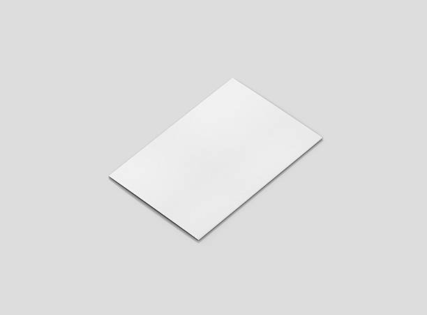 istock Photorealistic A4 Trifold Brochure Mockup on light grey background. 627941052