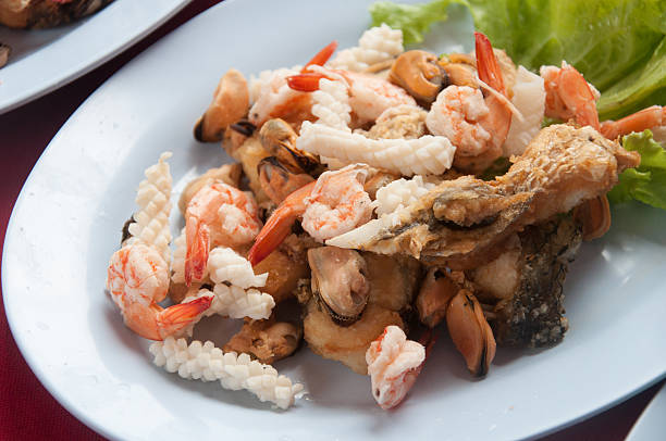 istock Shell Shrimp Fish and Octopus Seafood 627942124