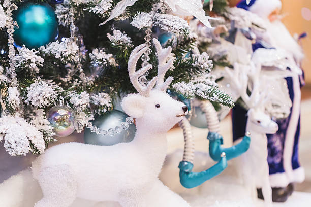 istock Reindeer Santa Claus, New Year Decorations 627943296