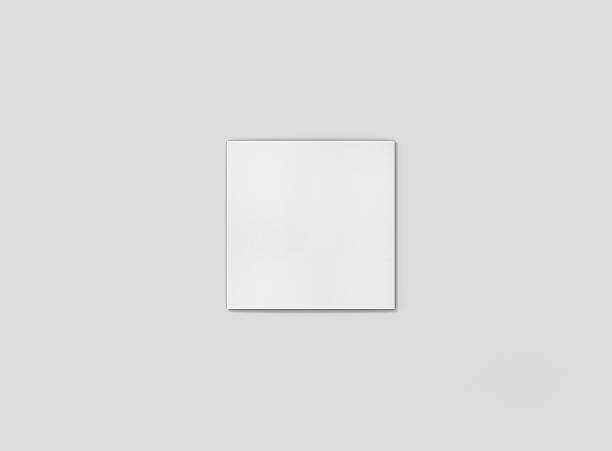 istock Photorealistic SquareTrifold Brochure Mockup on light grey background. 627943810
