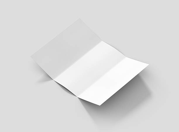 istock Photorealistic Trifold Brochure Mockup on light grey background. 627949154