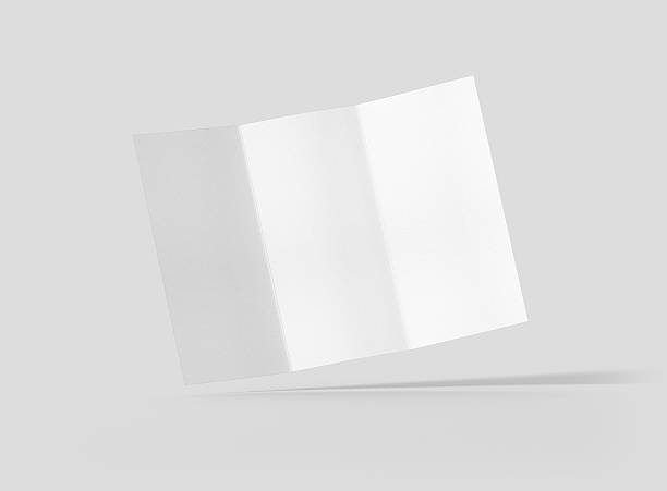 istock Photorealistic Trifold Brochure Mockup on light grey background. 627949202