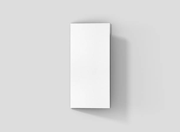 istock Photorealistic Trifold Brochure Mockup on light grey background. 627949446