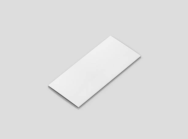 istock Photorealistic Trifold Brochure Mockup on light grey background. 627949532