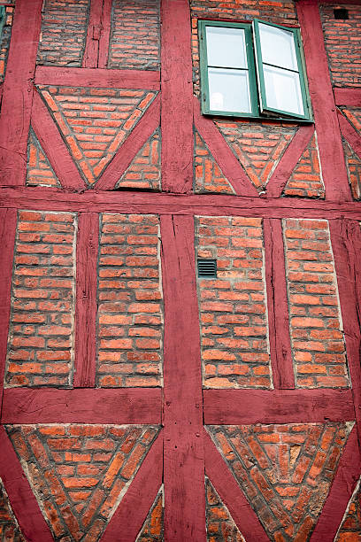 istock Small part of a big wall on a half-timbered house 627950182