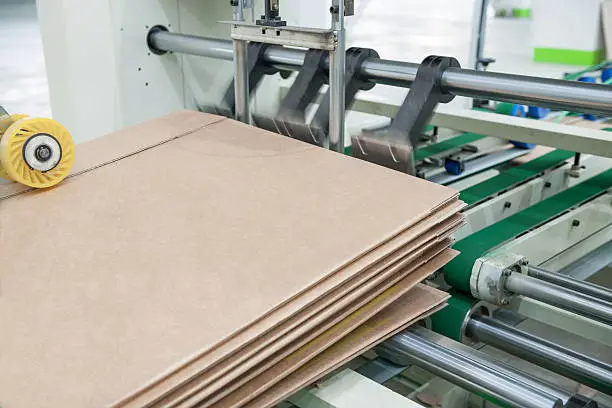 Photo of workshop for the production of cardboard packaging