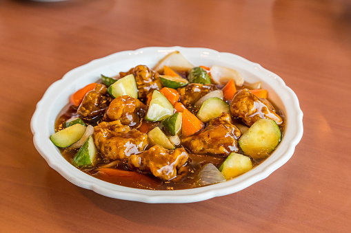 stir fried sweet and sour pork - Chinese food