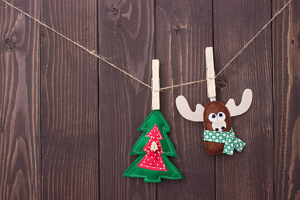 istock Christmas toys with their own hands 627958910