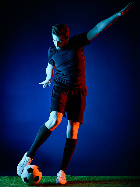 istock Soccer player Man isolated 627959378