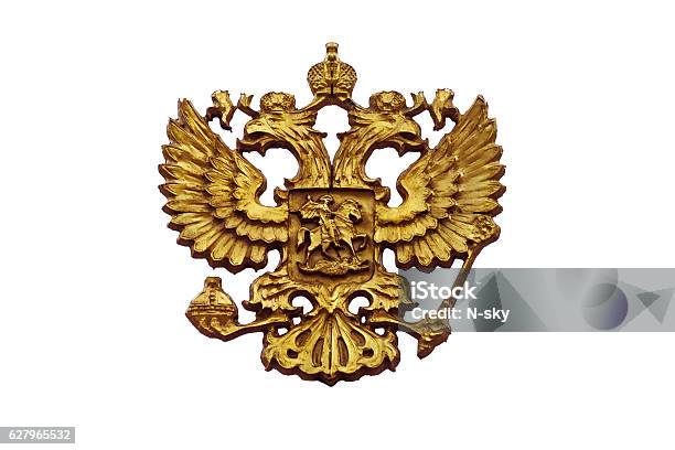 Coat Of Arms Of Russia Stock Photo - Download Image Now - Animal Body Part, Animal Wing, Authority