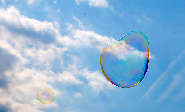 istock soap bubble flying shiny colourful foam sphere  childhood summer fun 627967674