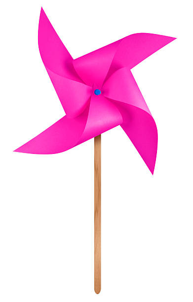 istock Paper windmill pinwheel - High Pink 627969020