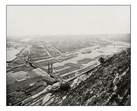 Antique photograph of Pittsburgh, Pennsylvania