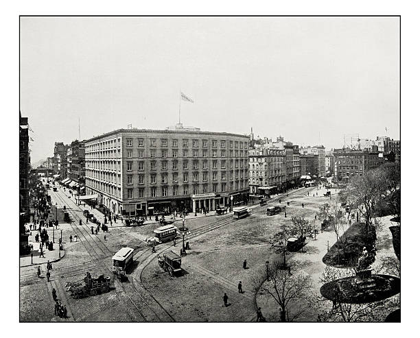 istock Antique photograph of Madison Square, New York 627975838