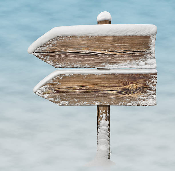 istock Wooden direction sign with two_arrows-one_direction 627976014