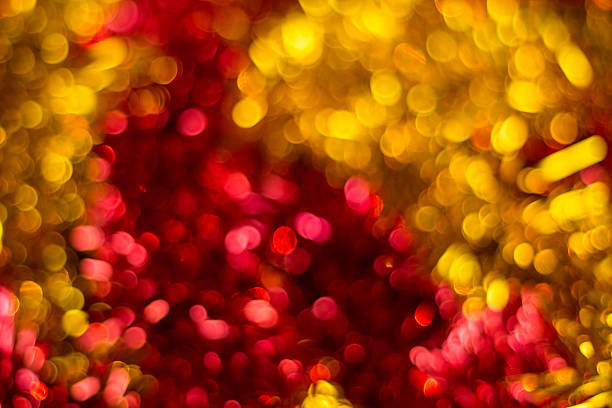 istock Christmas background. Festive abstract with bokeh defocused lights 627987872