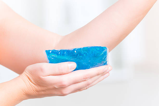 istock Cold gel compress on the elbow 627994166