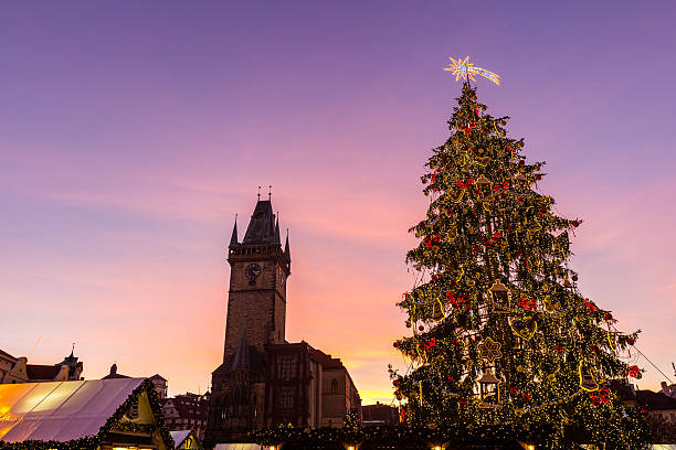 istock Christmas in Oldtown square (czech: Staromestske namesti) Prague, Czech Republic 627994490