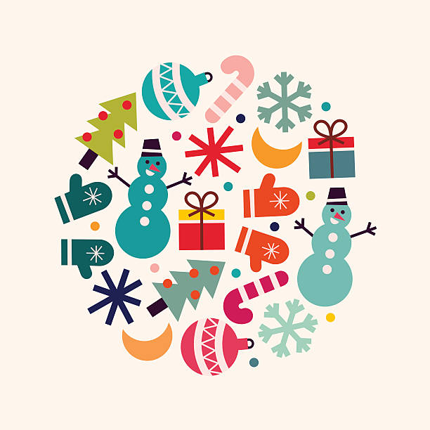 Christmas illustration. New Year' decoration