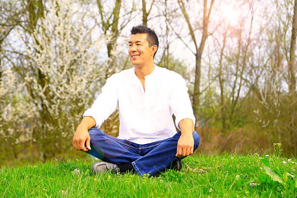 istock Handsome man is enjoying life outdoors 627995682