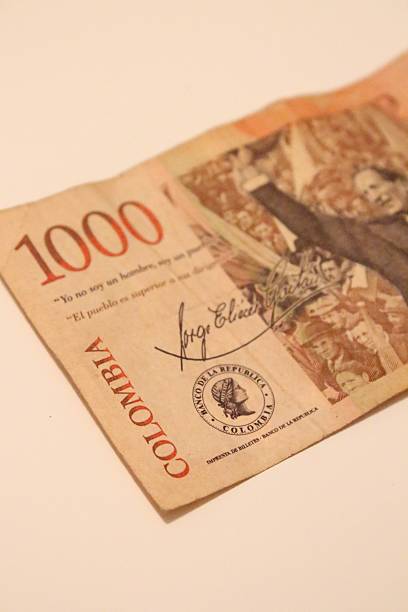 istock Colombian pesos bill 627995766