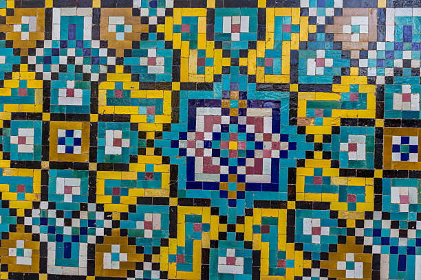 istock Old mosaic wall in Golestan palace. Teheran, Iran. 627997516