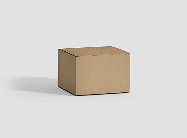 istock Photorealistic high quality Square Krfat Package Box Mockup 627997778