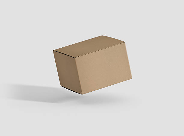 istock Photorealistic high quality Square Krfat Package Box Mockup 627997828