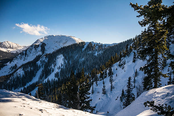 таос лыжная долина ultimate хайлайн ридж качина пик - ski resort winter snow blizzard стоковые фото и изображения
