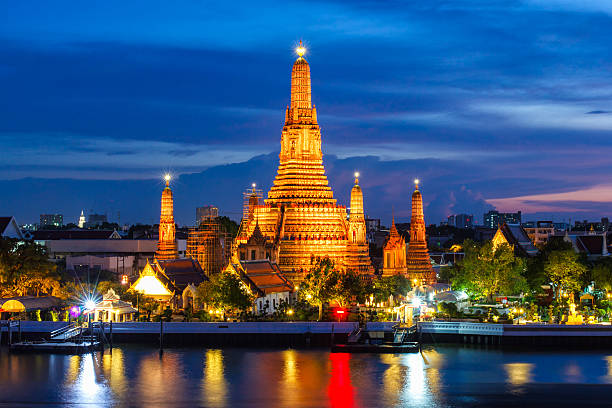 istock Wat Arun Buddhist religious places in twilight time 628013692