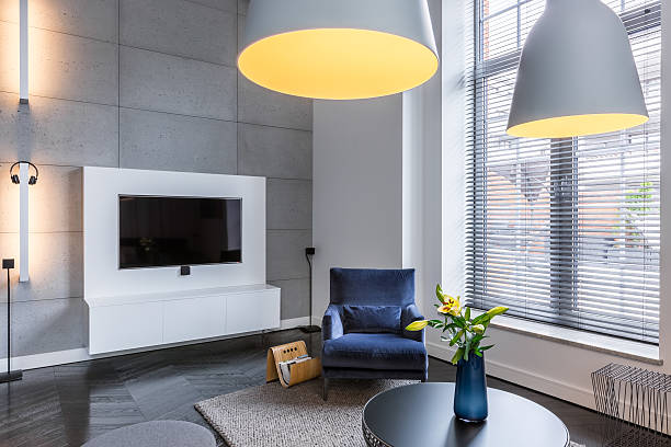 Tv room with armchair