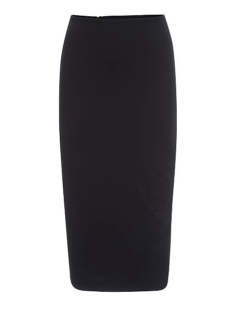 istock Cut-Out of Plain Black Pencil Skirt on Invisible Mannequin 628015740