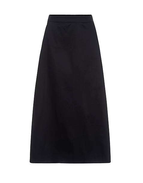 istock Cut-out of Plain Black A-Line Skirt on Invisible Mannequin 628015854