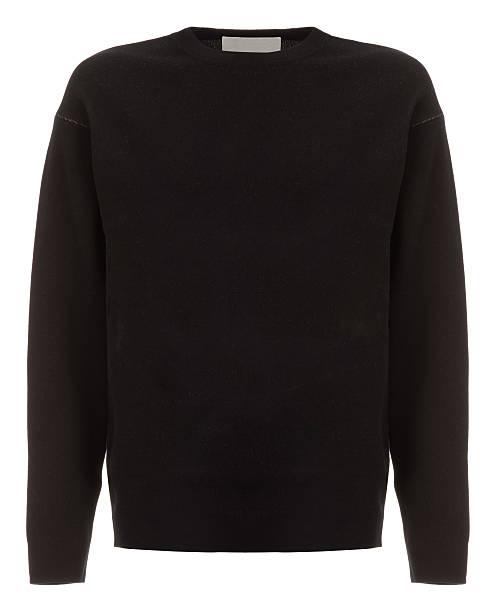 istock Cut-out of Plain Black Long-Sleeved Shirt on Invisible Mannequin 628015938