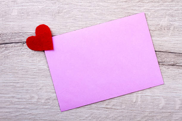 istock Fabric heart and paper card. 628016380