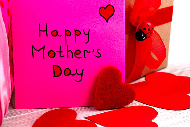 istock Mother`s Day card and hearts. 628016944