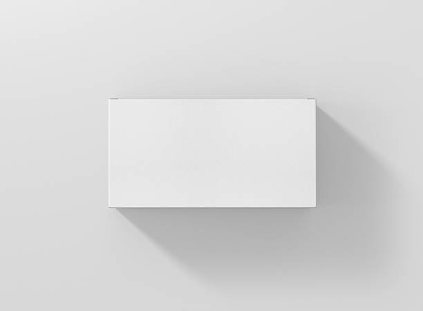 istock Photorealistic high quality Wide Rectangle Package Box Mockup. 628017510