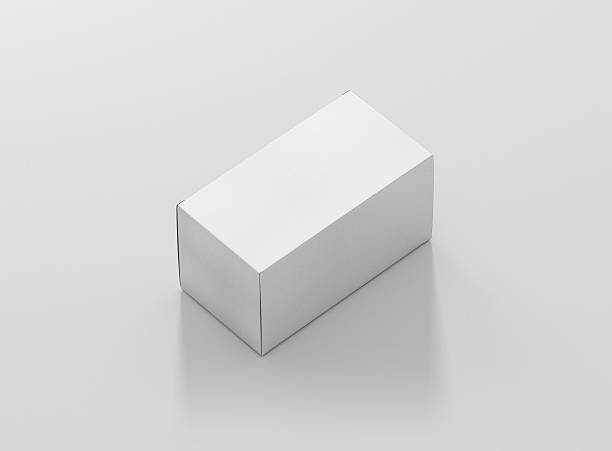 istock Photorealistic high quality Wide Rectangle Package Box Mockup. 628017610