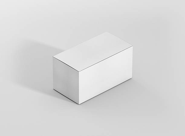 istock Photorealistic high quality Wide Rectangle Package Box Mockup. 628017648