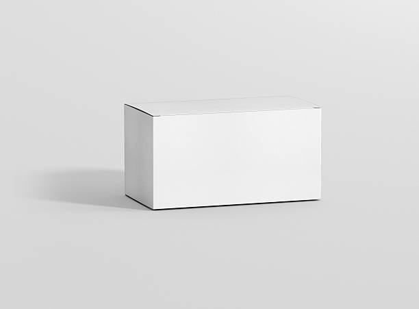 istock Photorealistic high quality Wide Rectangle Package Box Mockup. 628017690