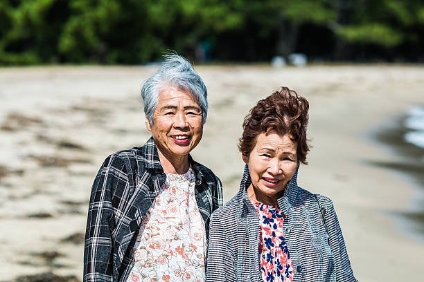 istock Senior female friends with each other 628024742