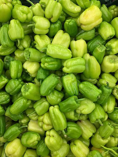 istock Pile of Green Peppers 628025480