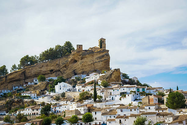 istock Beautiful cityscape with castle on  hill in Montefrio, Spain 628025576