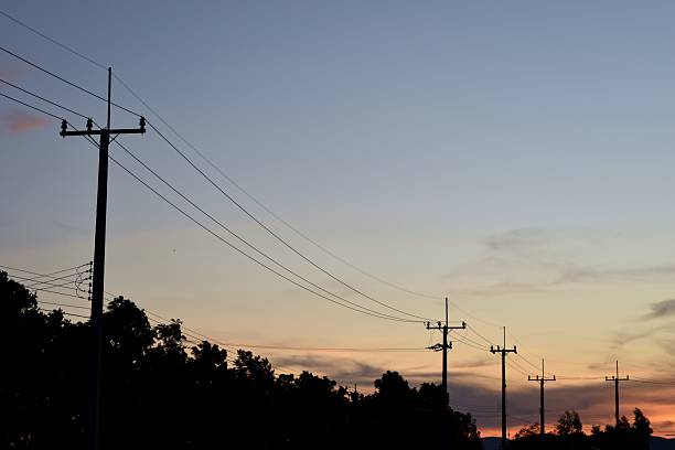 istock Electricity poles at the roadside 628027468