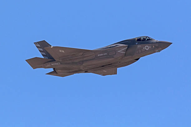 San Diego, California,USA--September 24,2016. F-35 Lightning stealth jet fighter performing at 2016 Miramar Air Show in San Diego, California. The 2016 Miramar Air Show features the US Navy Blue Angels Flight Demonstration Squadron and other military aircraft including the F-35 performing free to the general public.