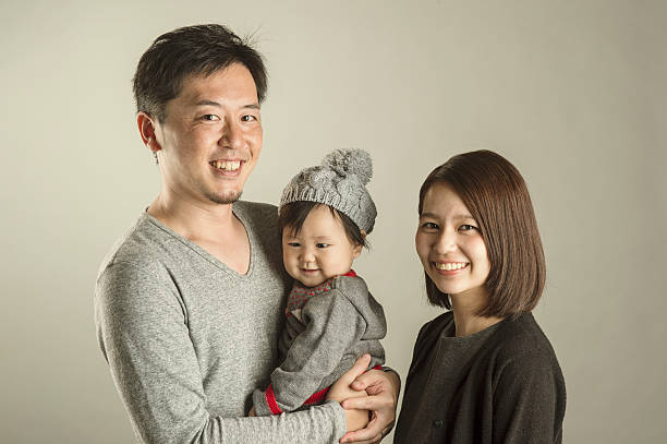istock Japanese family  in studio shot 628030238