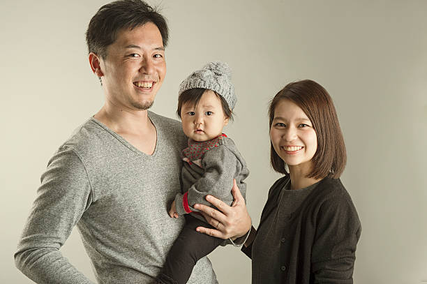 istock Japanese family  in studio shot 628030372