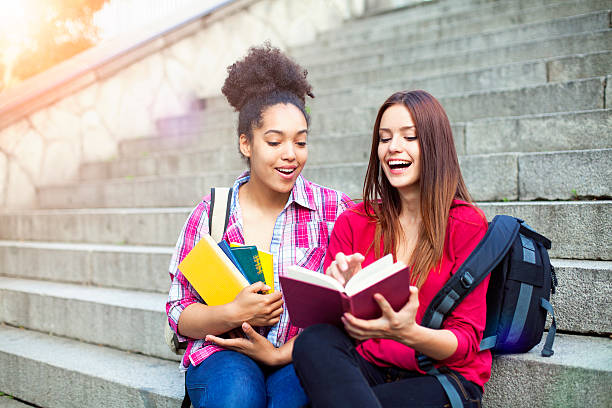 istock Students outdoor with books 628033456